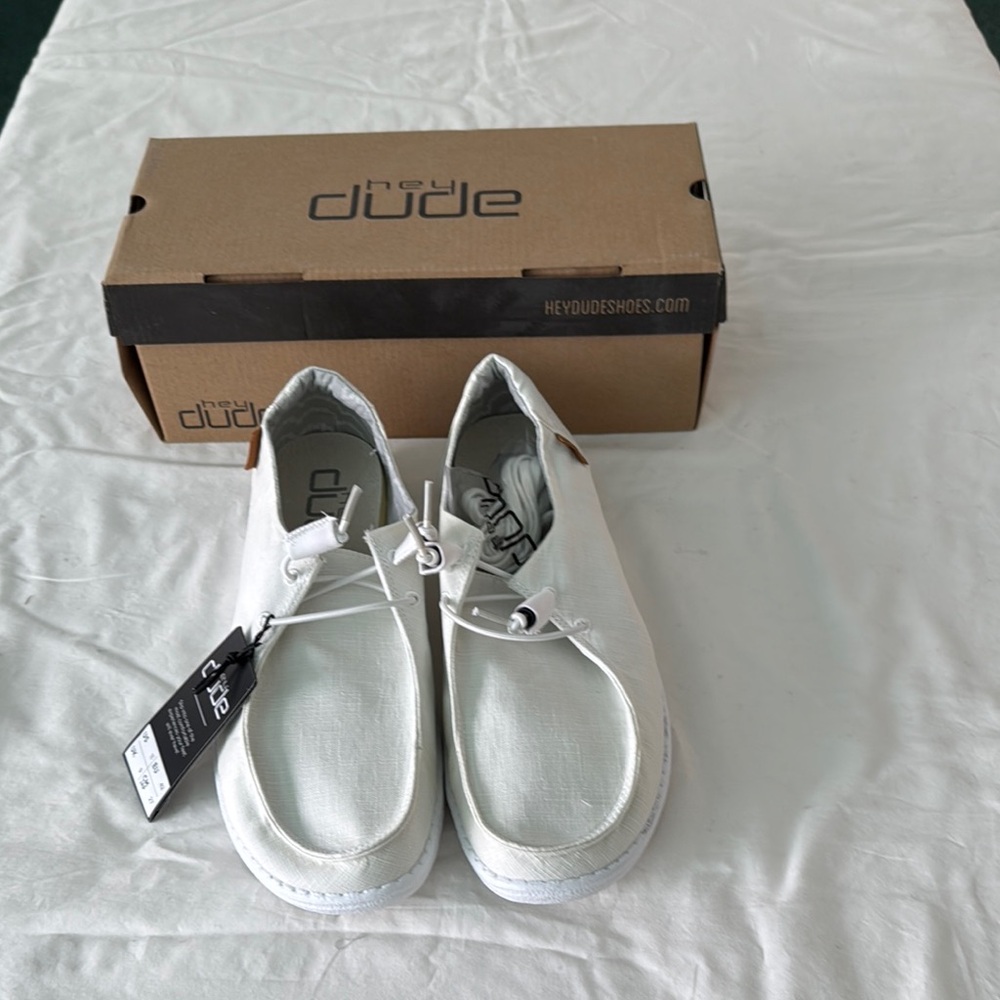 Hey Dude Women's White Sneakers